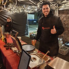 Samuel bei der Arbeit