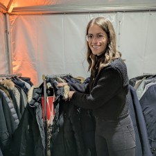 Julia bei der Arbeit