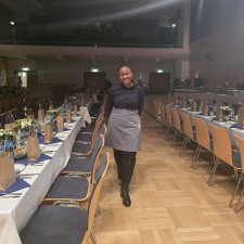 Andrea Lucresse  bei der Arbeit