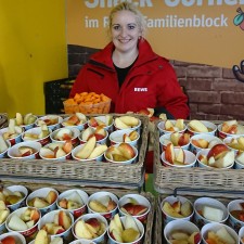 Sarah bei der Arbeit