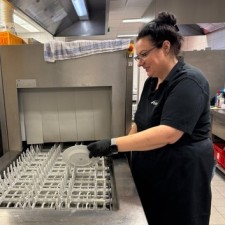 Silvia bei der Arbeit