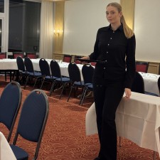 Kseniia bei der Arbeit