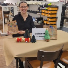 Helena Pia bei der Arbeit