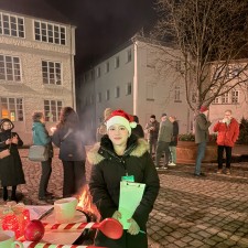 Farwa bei der Arbeit