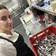 Isadora bei der Arbeit