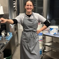 Andrea bei der Arbeit