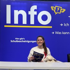 Vanessa bei der Arbeit