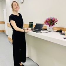 Marike bei der Arbeit