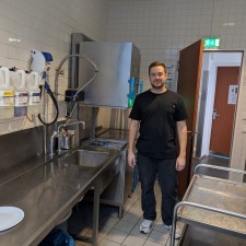 Raphael bei der Arbeit