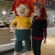 Gabriele bei der Arbeit