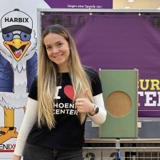 Emily bei der Arbeit