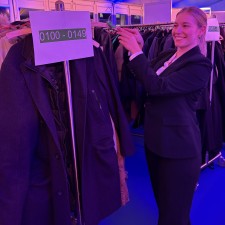 Franziska bei der Arbeit