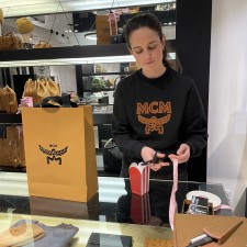 Eva Lena bei der Arbeit