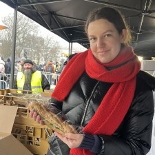 Carla Allegra bei der Arbeit