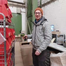 Konrad bei der Arbeit