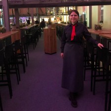 Victoria bei der Arbeit