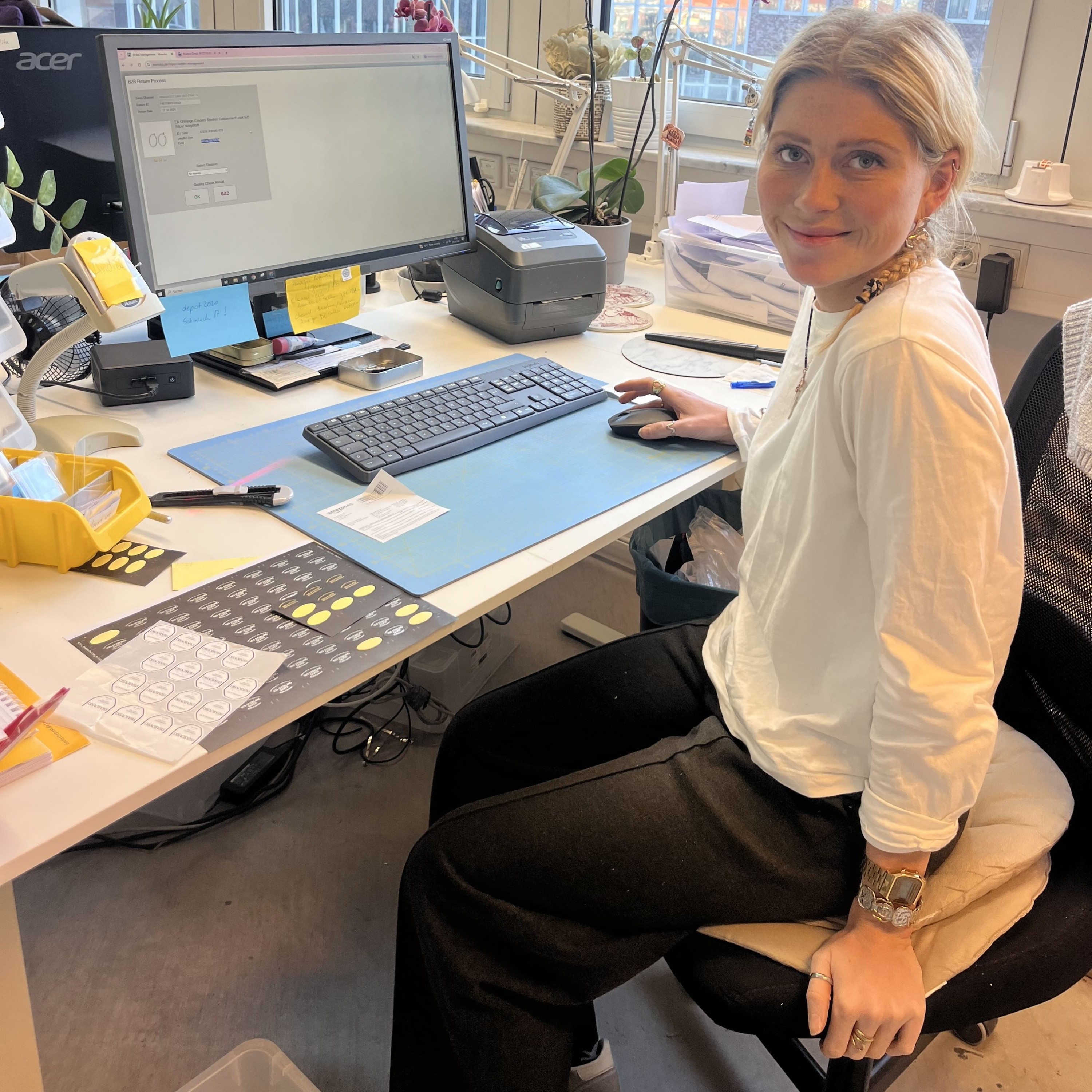 Mitarbeiter im Einsatz