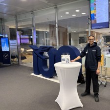 Fabian bei der Arbeit