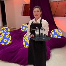 Bernadette bei der Arbeit