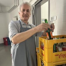 Dieter bei der Arbeit