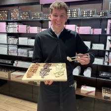 Aaron bei der Arbeit