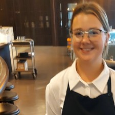 Katharina Anna bei der Arbeit