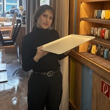 Agnes-Lea bei der Arbeit