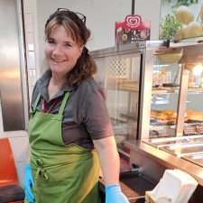 Martina bei der Arbeit