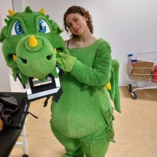 Marie-Sophie bei der Arbeit