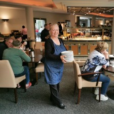 Marina bei der Arbeit