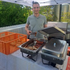 Robin bei der Arbeit