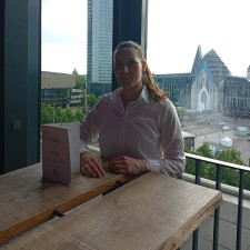 Anja bei der Arbeit
