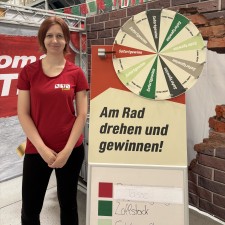Mirja bei der Arbeit
