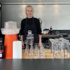 Lilly bei der Arbeit
