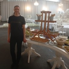 Anja bei der Arbeit