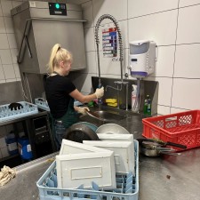 Lilly bei der Arbeit
