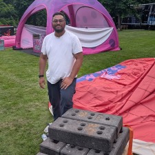Abbas bei der Arbeit