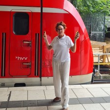 Simone bei der Arbeit