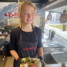 Marie bei der Arbeit
