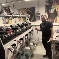 Moustafa bei der Arbeit