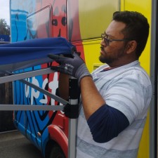 Abbas bei der Arbeit
