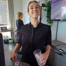 Sophie bei der Arbeit