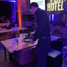 Arthur bei der Arbeit