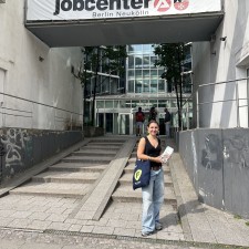 Emilia bei der Arbeit