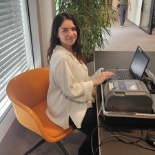 Helia bei der Arbeit
