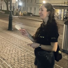 Julia bei der Arbeit