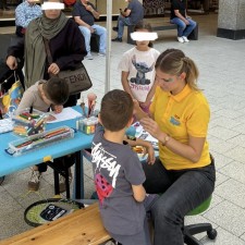 Lea bei der Arbeit
