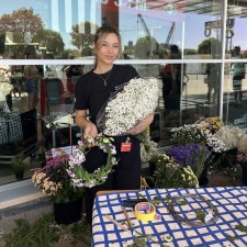 Sandra bei der Arbeit