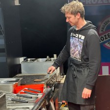Demian bei der Arbeit