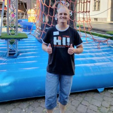 Christian bei der Arbeit